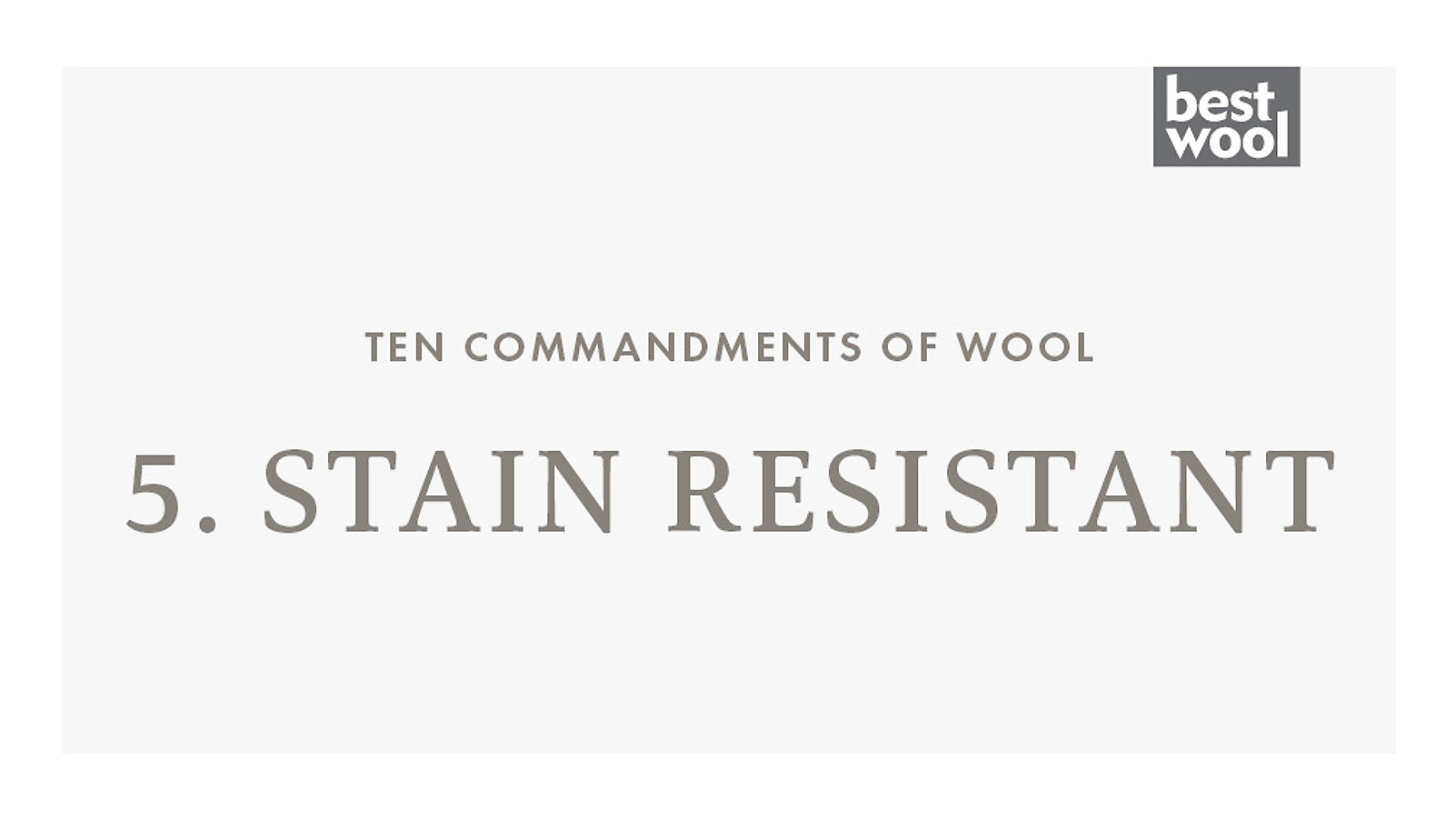 5. Stain Resistant - Best Wool